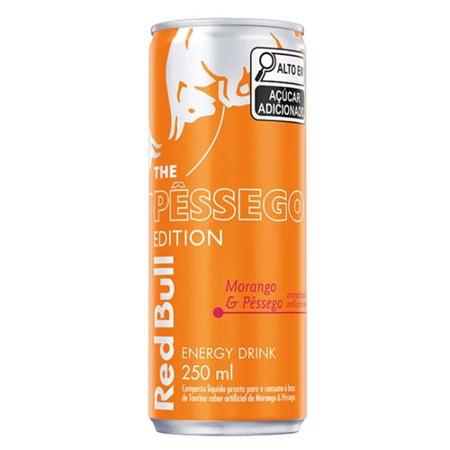 Energético Red Bull Summer Edition Morango e Pêssego 250ml - Red Bull