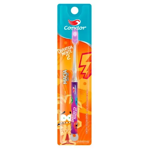 Escova Dental Condor Macia Divertida Mente - Condor