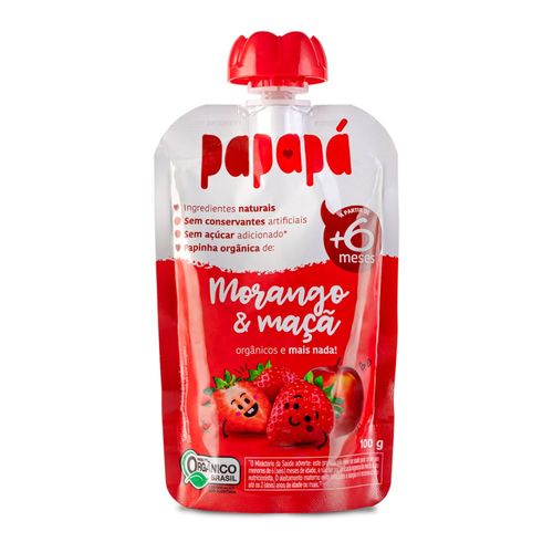 Papinha Papapá Maçã e Morango 100g - Papapá