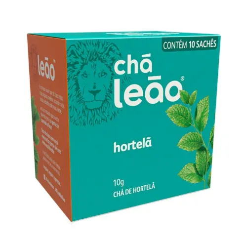 Chá de Hortelã Cha Leao 10g 10 Sachês - Cha Leao