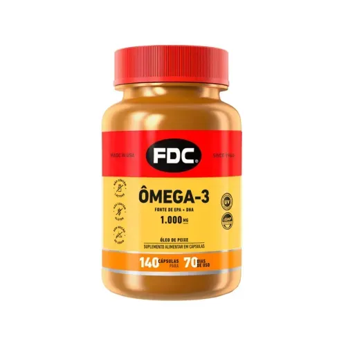 Ômega 3 Epa 1000mg Fdc com 140 Cápsulas - Fdc Vitaminas