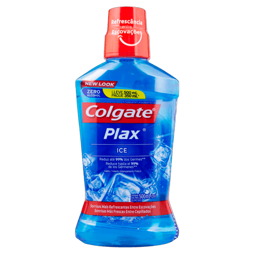 ENXAGUANTE BUCAL COLGATE PLAX ICE L500P350ML
