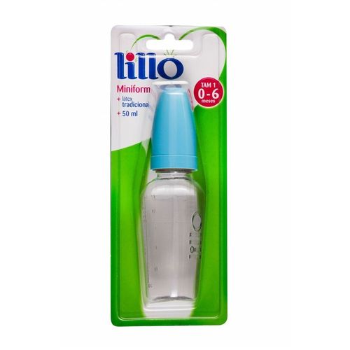 Mamadeira Lillo Miniform 50Ml Azul - Lillo