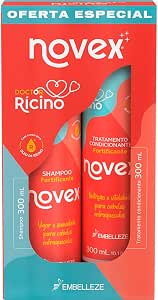 Kit Shampoo e Condicionador Novex Doctor Rícino Fortalecimento 300ml