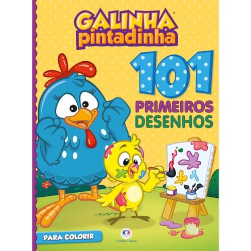 Livro de Colorir 101 Primeiros Desenhos Galinha Pintadinha Ciranda Cultural