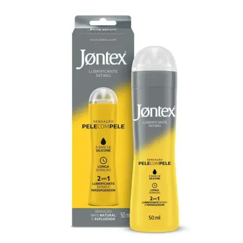 Gel Lubrificante Íntimo Jontex Pele com Pele à Base de Silicone 50g