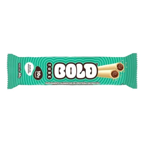 Barra de Proteína Bold Tube Trufa Branca 40g Bold Snacks