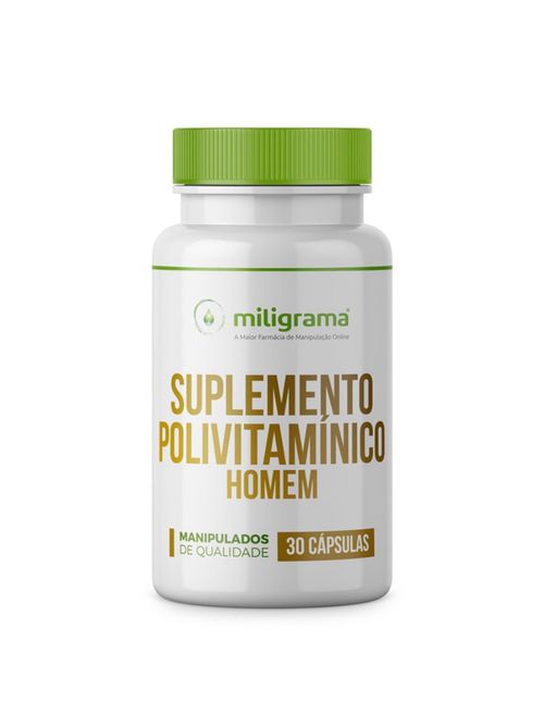 Suplemento Polivitamínico Homem de A a Zinco 30 cápsulas