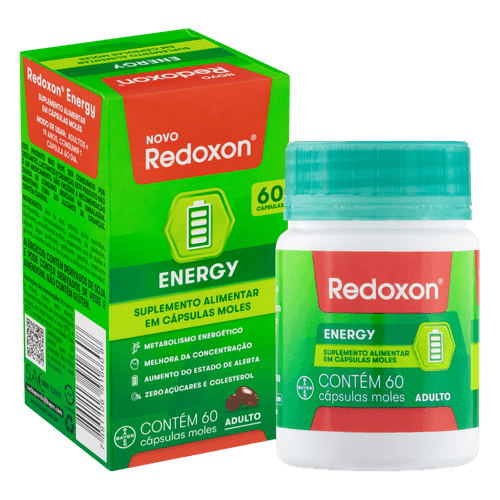 Suplemento Redoxon Energy Caixa 60 Cápsulas