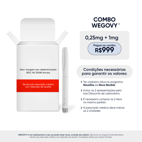 Wegovy Semaglutida 1 mg 3 ml Solução Injetável Novo Nordisk