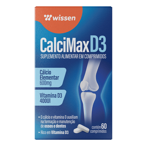 Suplemento Alimentar CalciMax D3 Wissen - 60 Comprimidos