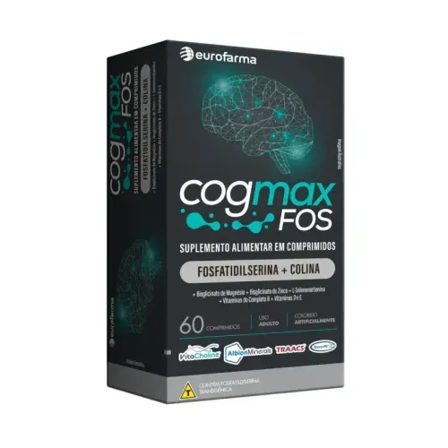 Vitamina Eurofarma Cogmax FOS 60 cápsulas - Eurofarma