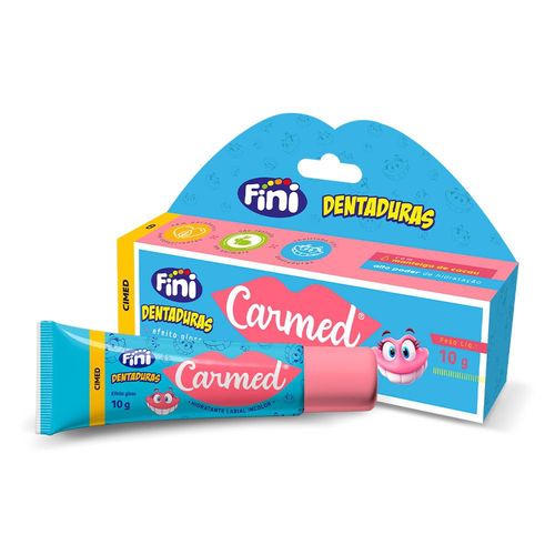Hidratante Labial Carmed Fini Dentaduras Incolor Efeito Gloss - 10g