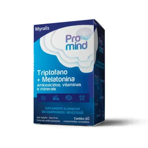 Vitamina Myralis Promind Triptofano + Melatonina 60 Comprimidos - Myralis