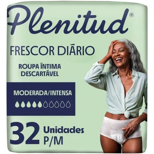Plenitud Frescor Diário Roupa Íntima 2x Mais Fresca P/M 32 Unidades
