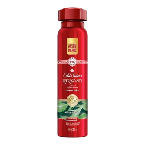 Antitranspirante Aerossol Brisa Fresca Old Spice Refrescante 200ml Spray