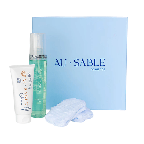Kit Pure Skin Au Sable - Rotina Skincare com Munhequeira Atoalhada