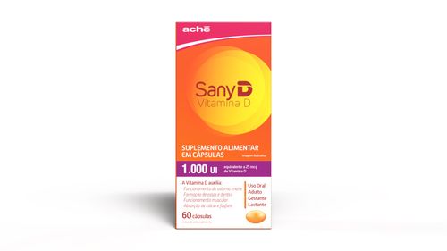 Sany D Vitamina D Colecalciferol 2.000UI - 30 Cápsulas