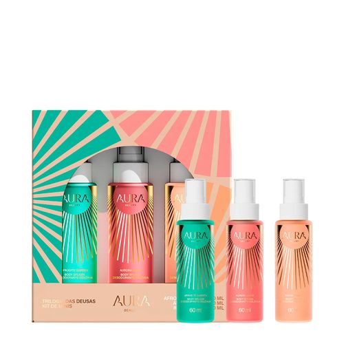 Kit Aura Beauty Trilogia das Deusas - Body Splash 3x 60ml