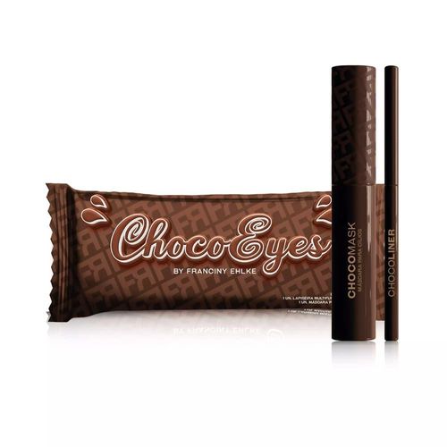 kit Fran Chocoeyes Máscara Cílios Marrom e Lápis Multifuncional by Franciny Ehlke