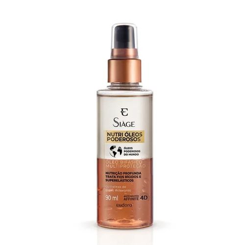 Óleo Bifásico Capilar Eudora Siàge Nutri Óleos Poderosos 90ml
