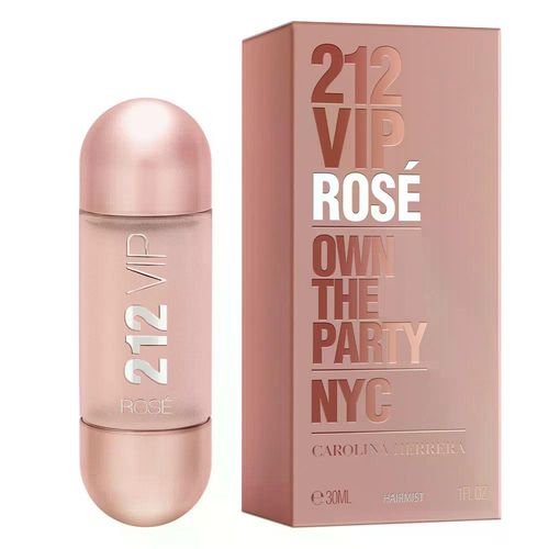 Perfume para Cabelo 212 Vip Rose Hair Mist Feminino Carolina Herrera 30ml