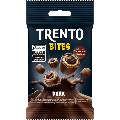 Chocolate Wafer Trento Bites Dark 40g
