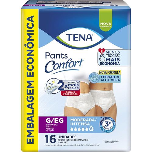 Roupa Íntima Tena Pants Confort G/EG - 16 Unidades