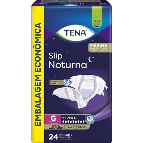 Fralda Geriátrica Slip Noturna G 24 Unidades Tena