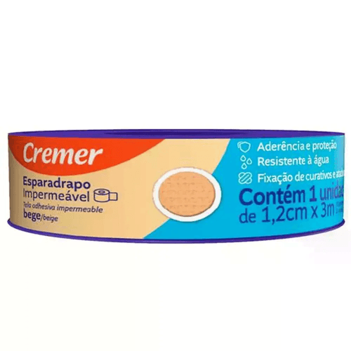 Esparadrapo Cremer Fita Microporosa Bege 1,2X4,5Mt - Cremer