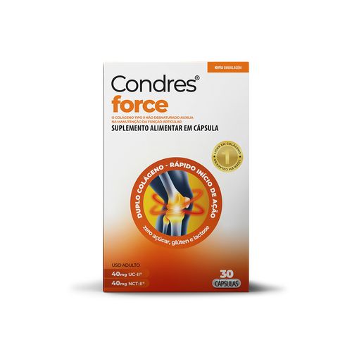 Condres Force Colágeno Tipo II Não Hidrolisado 30 Cápsulas