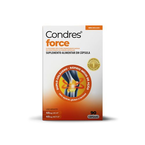 Condres Force Colágeno Tipo II Não Hidrolisado 90 Cápsulas