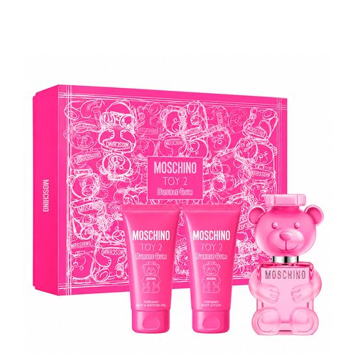 Kit Moschino Toy 2 Bubble Gum Feminino Edt 50ml + Gb 50ml + Bl 50ml