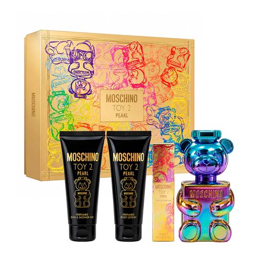 Kit Moschino Toy 2 Pearl Unissex - Edp 100ml + 10ml + Gb 100ml + Lc 100ml