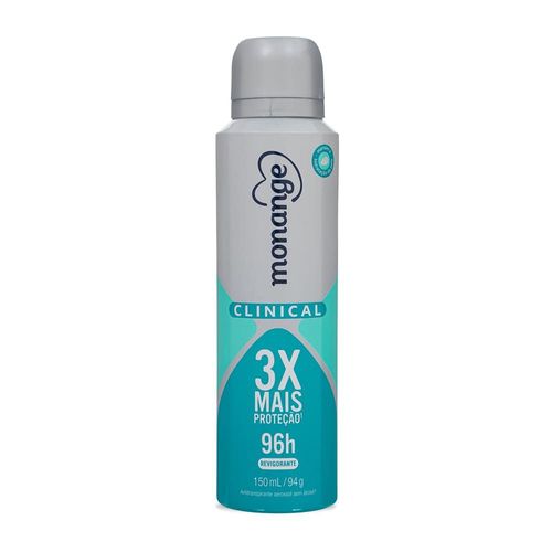 Monange Desodorante Clinical Revigorante Aerossol Antitranspirante Feminino 150ml