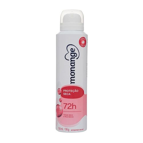 Desodorante Aerossol Antitranspirante Monange Feminino Proteção Seca 150ml
