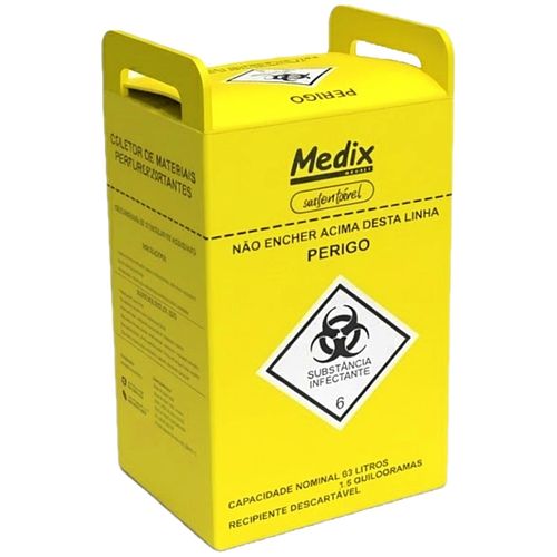 Coletor de Material Perfurocortante Medix 3 Litros - unidade