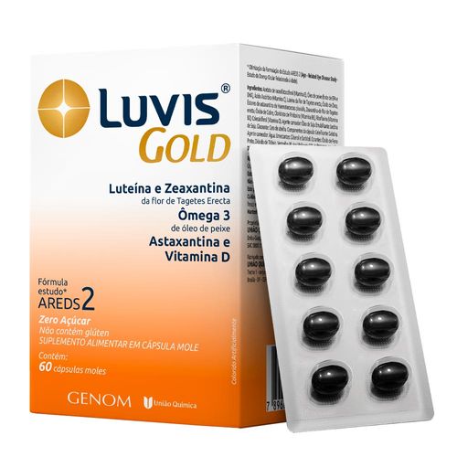 Luvis Gold Suplemento Alimentar Genom 60Cps