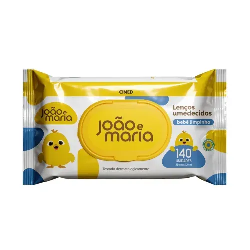 Lenço Umedecido Joao e Maria 140 Unidades