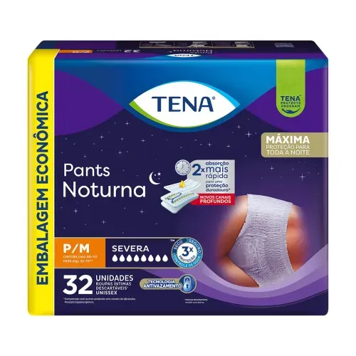 Fralda Tena Pants Noturna 32 Unidades - Tena