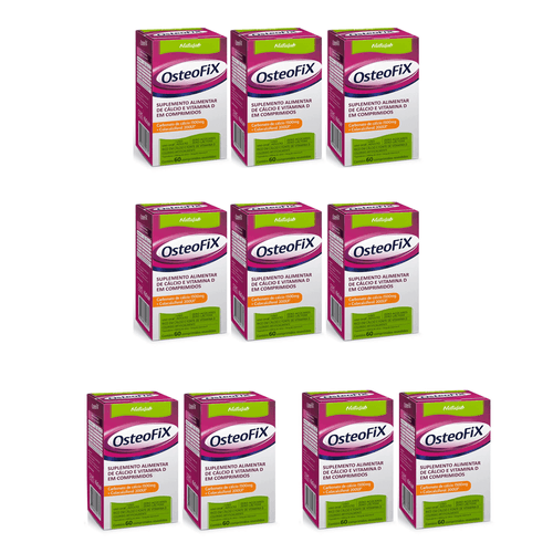 Kit C/10 OsteoFix 1500mg 200UI C/60 Comprimidos