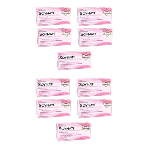 Kit 10 Soynati 150mg para menopausa 30 Cápsulas PharmaScience