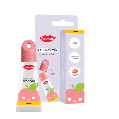Gloss Labial Pêssego Tchurma Carmed 5g
