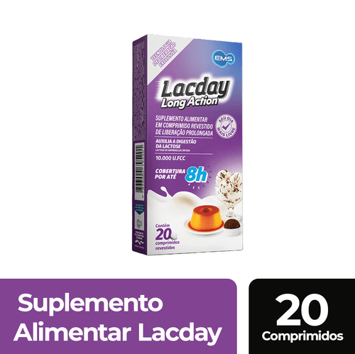 Lacday Long Action Lactase 10.000 U.fcc 20 Comprimidos Revestidos