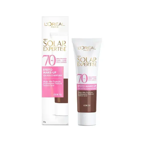 Protetor Solar L'Oréal Paris Efeito Make-Up Cor 7.0 30g