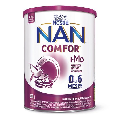 Fórmula Infantil NAN Comfor 1 HMO 0-6 meses - 800g