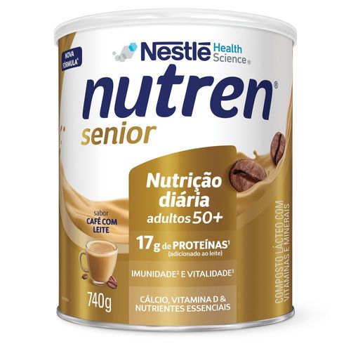 Complemento Alimentar Nutren Senior Café com Leite - 740g