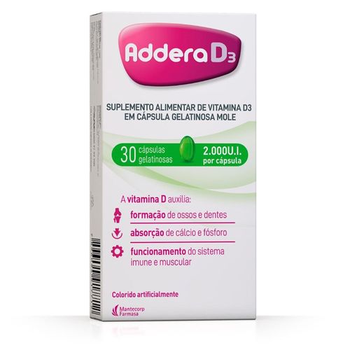 Addera D3 2000Ui 30 Cápsulas