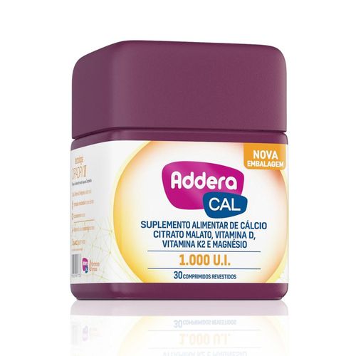 Vitamina Addera Cal 1000 UI 30 Comprimidos Revestidos