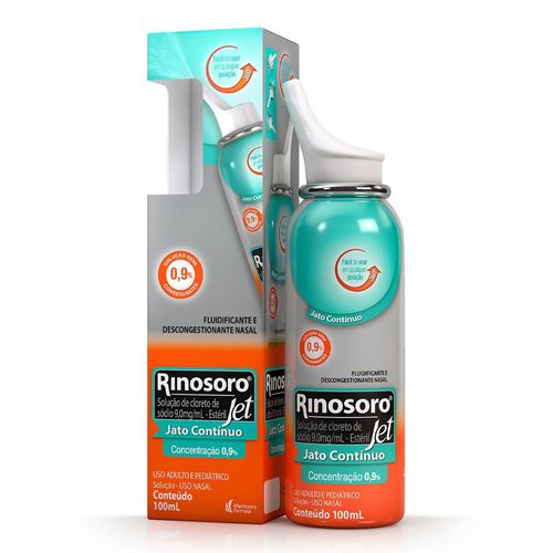 Rinosoro Jet 0,9% Spray Nasal 100ml - Mantecorp Farmasa